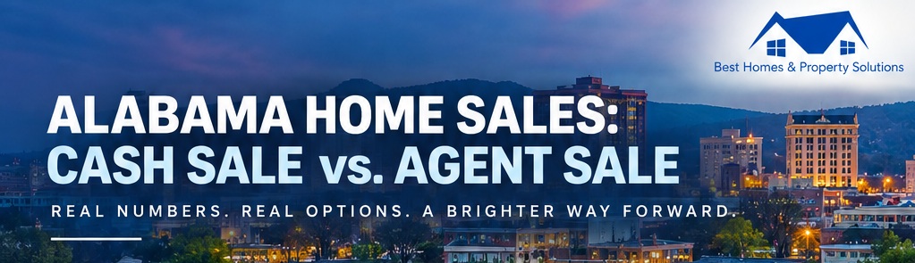 Cash Home Sale vs. Agent Sale Statistics (Alabama, 2026)